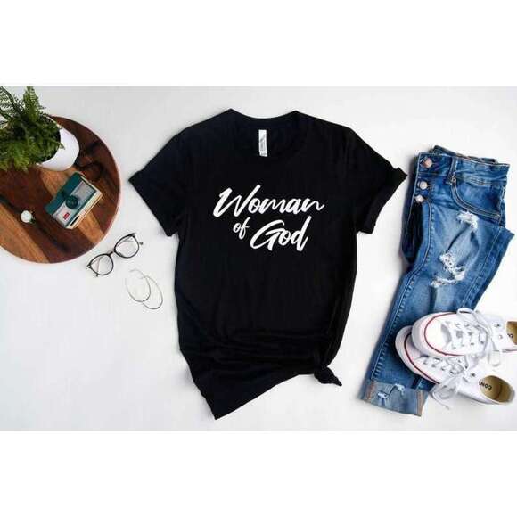 Jasper
D Other - Woman Of God Christian Faith Inspirational Retro T-Shirt